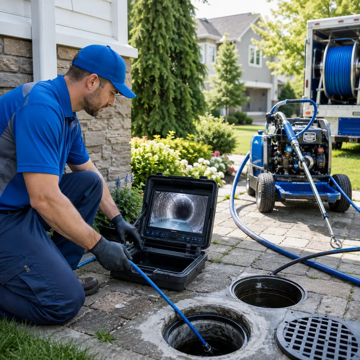 Outdoor drain cleaning professionals serving Ottsville, PA