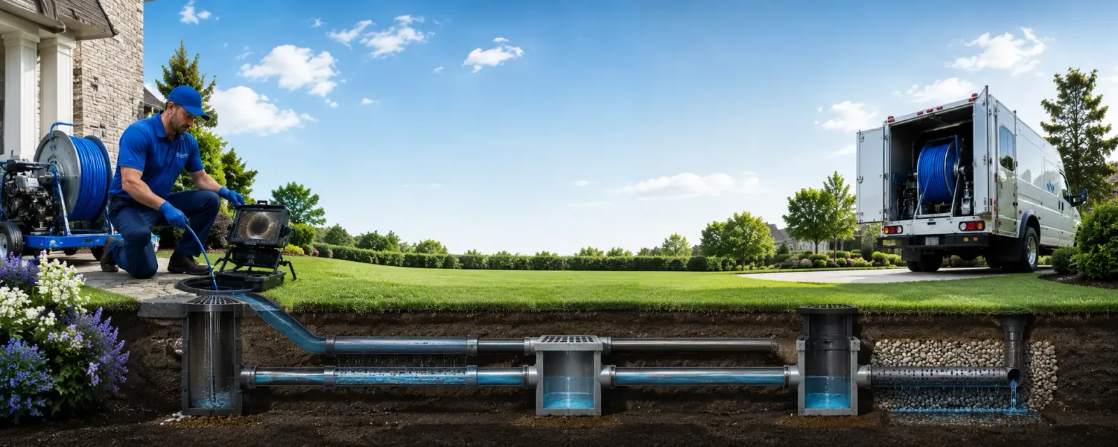 Outdoor drain cleaning information for Ottsville, PA